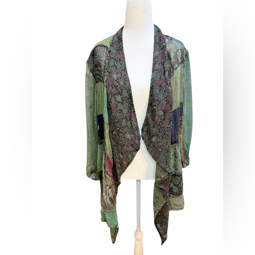 Young Threads Floral Patchwork Kimono - image 1